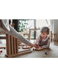 Het kleine koetshuisnummer Telblokken Montessori-leermiddel