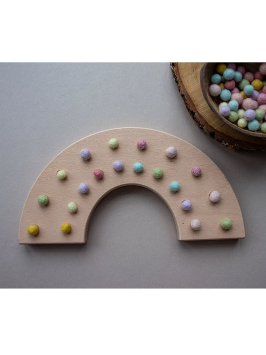 The Little Coach House Rainbow Fine Motor Board | 