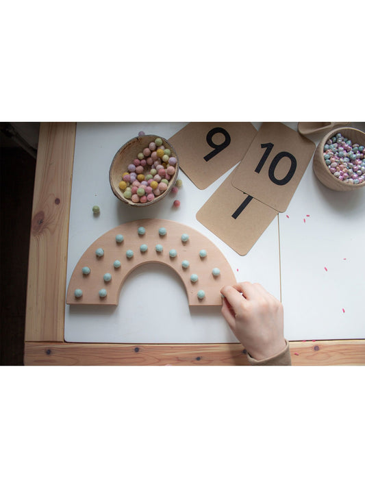 The Little Coach House Rainbow Fine Motor Board | 