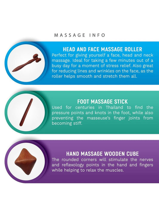 VIE Thai Massage Tool Set | Massage & Tissue Rollers