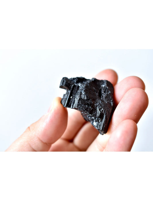 Open Heart Apothecary Black Tourmaline Stones, Raw Protection Crystals, Feng Shui | Spiritual