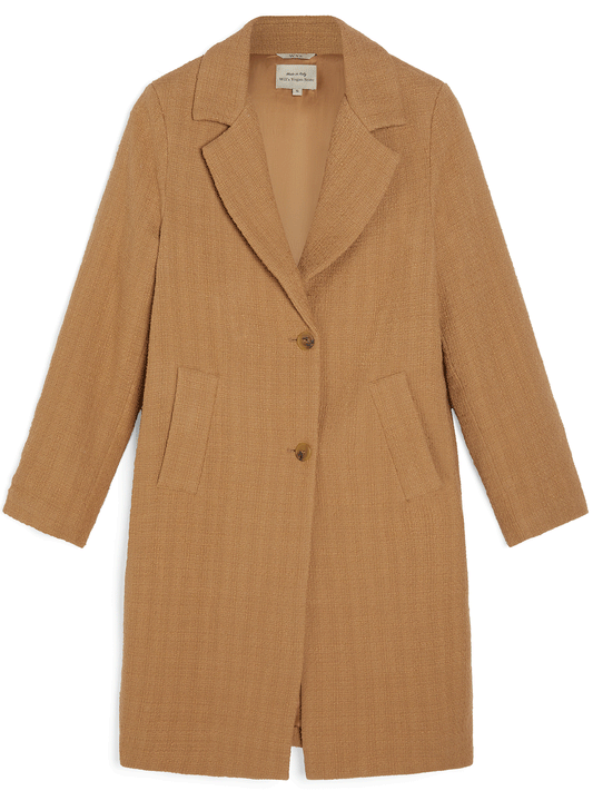 Structured Vegan Wool Coat | Vegan Coats & Jackets