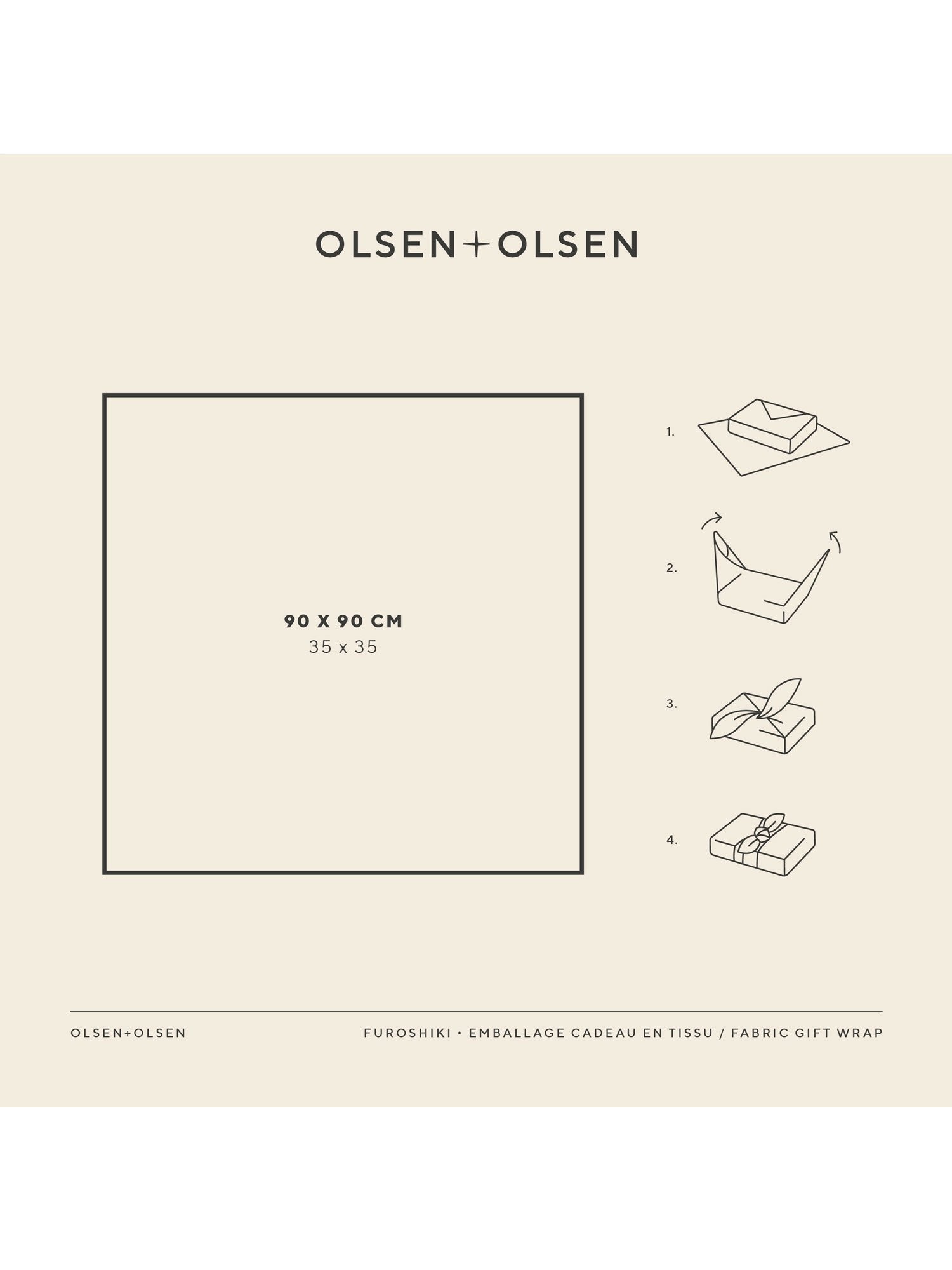 OLSEN en OLSEN stoffen cadeauverpakking groot