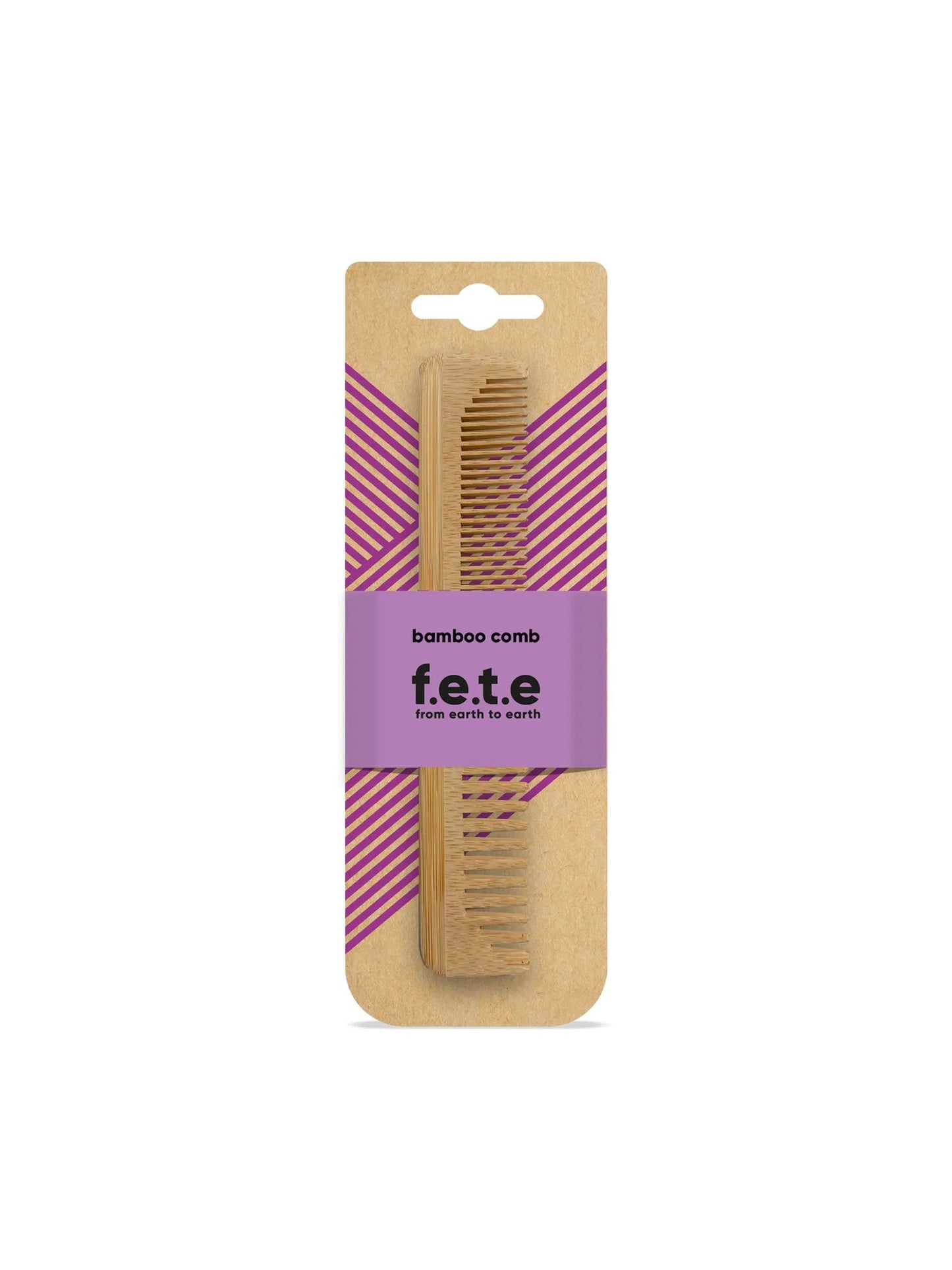 Fete Narrow Toothed Bamboo Comb