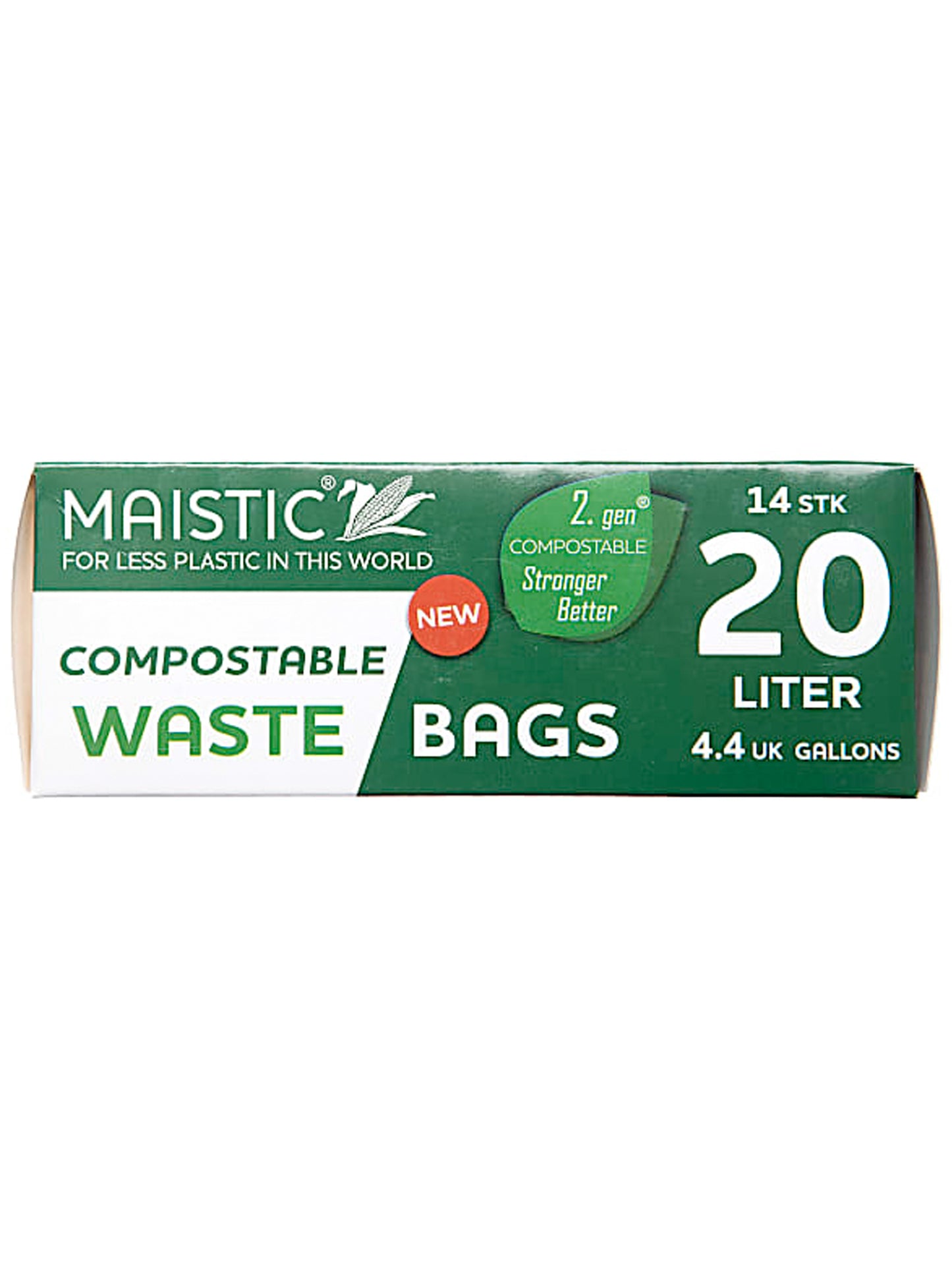 Maistic Gen 2 Compostable Waste Bag 20L 14 Pack | Will's Vegan Store
