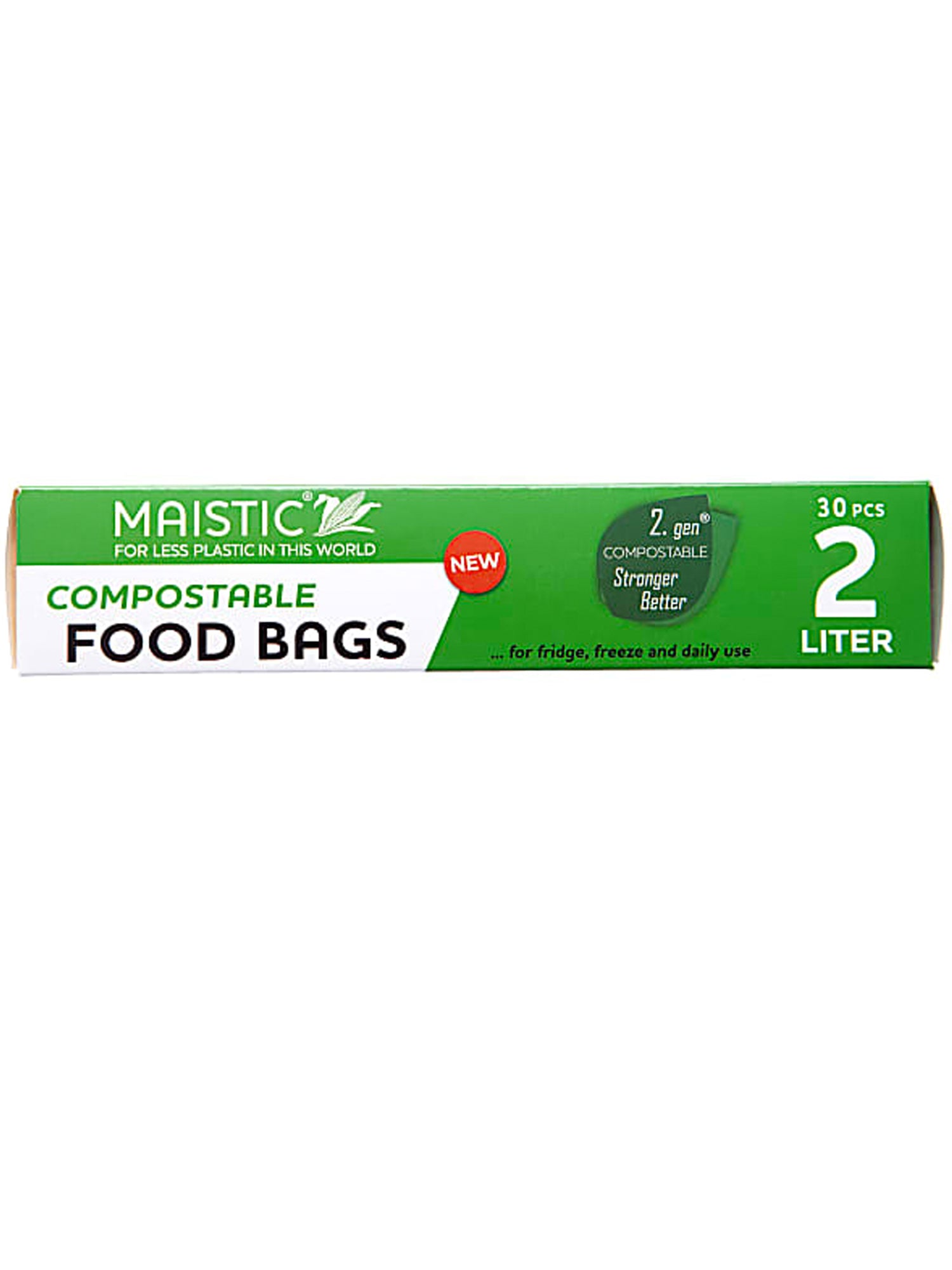 Maistic 2.Gen Compostable Food Bag 2L 30 Pack | Will's Vegan Store