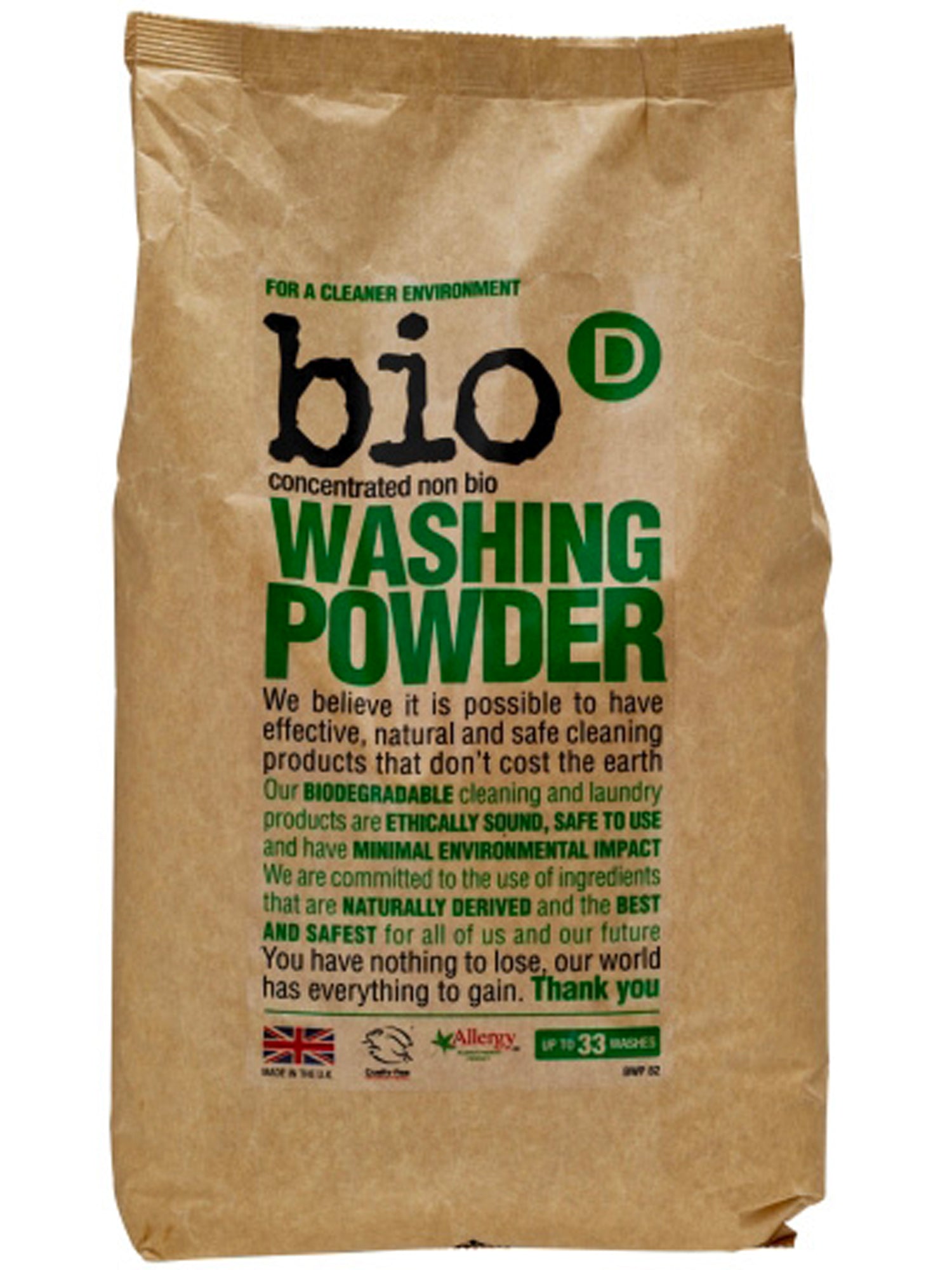 Bio D Washing Powder 2KG | Will's Vegan Store