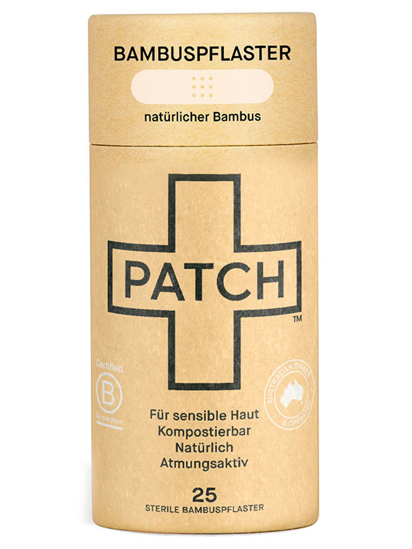 Patch Organic Biodegradable Bamboo Plasters 25 Pack Original | Will's Vegan Store