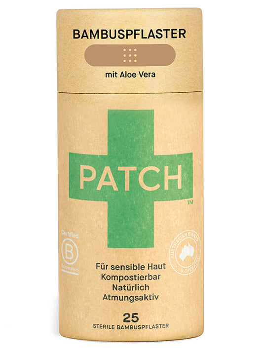 Patch Organic Biodegradable Bamboo Plasters 25 Pack | Sustainable Vegan Plasters