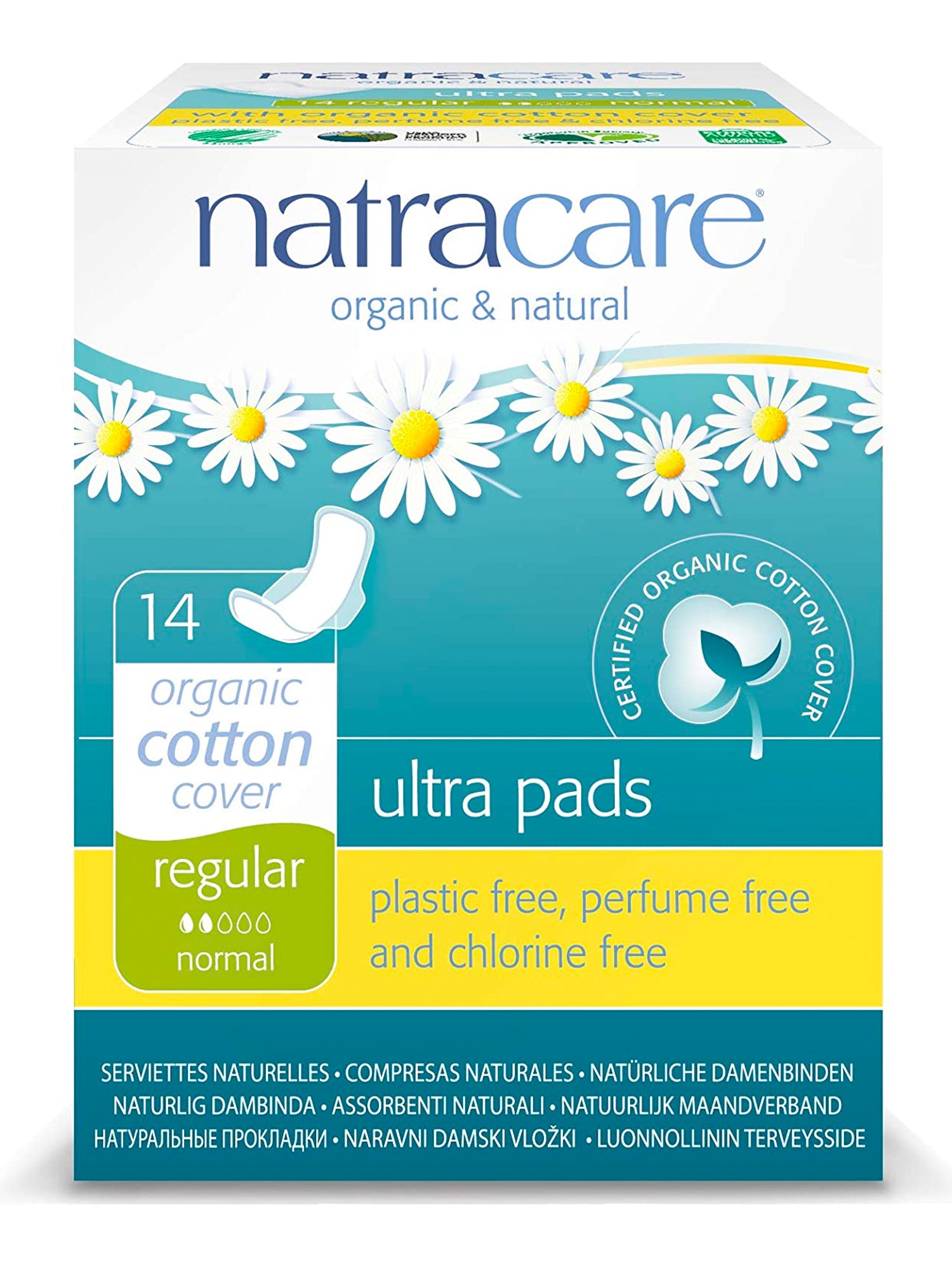 Natracare Natural Ultra Pads Regular With Wings 14 Pack | Will's Vegan Store
