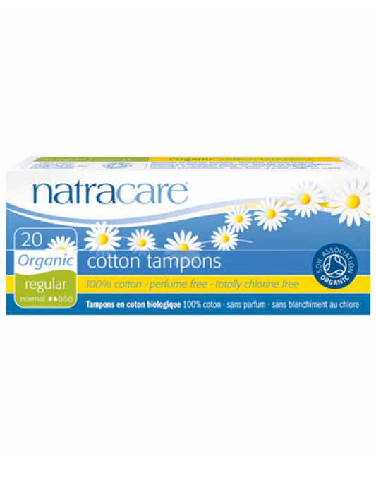 Natracare Organic Tampons Regular 20 Pack | Will's Vegan Store