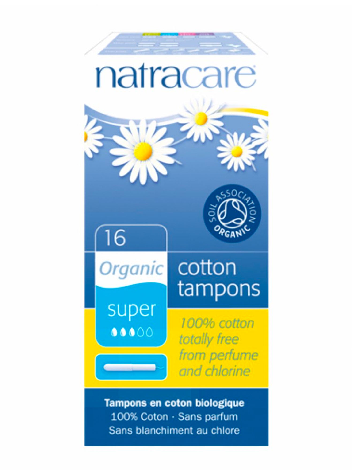 Natracare Organic Tampons (applicator) Super 16 Pack | Will's Vegan Store