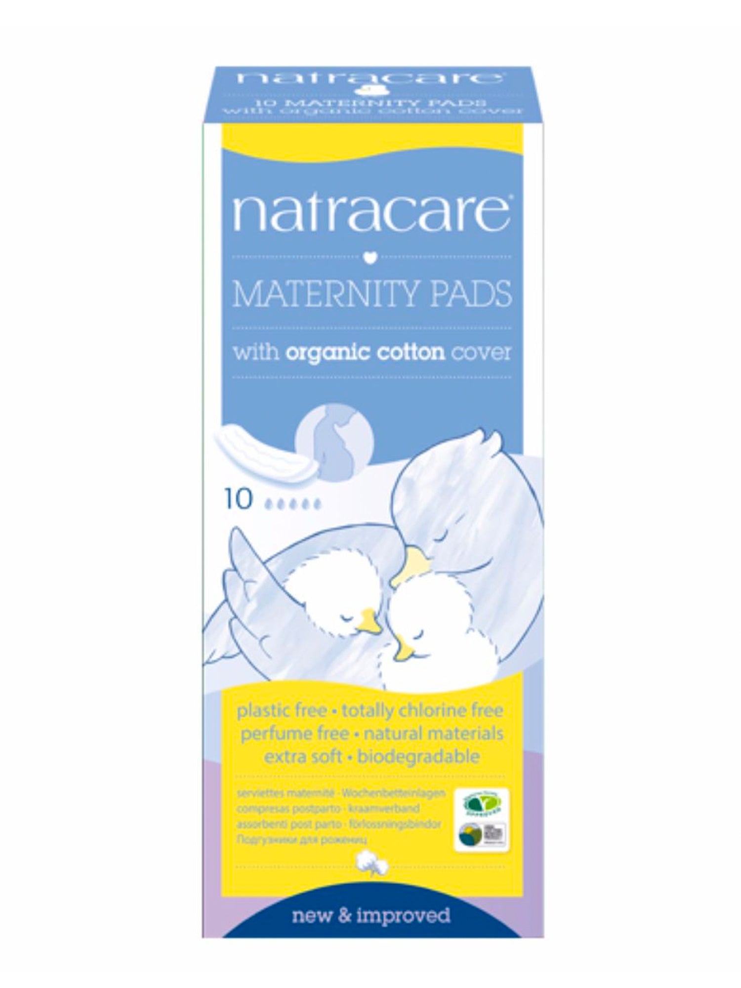 Natracare Organic New Mother Maternity Pads 10 Pack | Will's Vegan Store