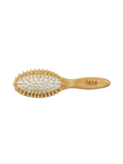 Fete Small Rounded Bamboo and Natural Rubber Hairbrush