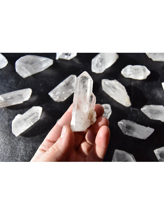 Open Heart Apothecary Quartz Crystal Points Raw Healing Minerals From Brazil | Spiritual