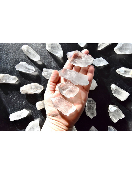 Open Heart Apothecary Quartz Crystal Points Raw Healing Minerals From Brazil | Spiritual