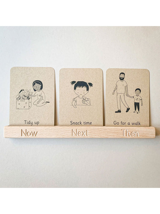 The Little Coach House Daily Routine Flashcard Stand | 