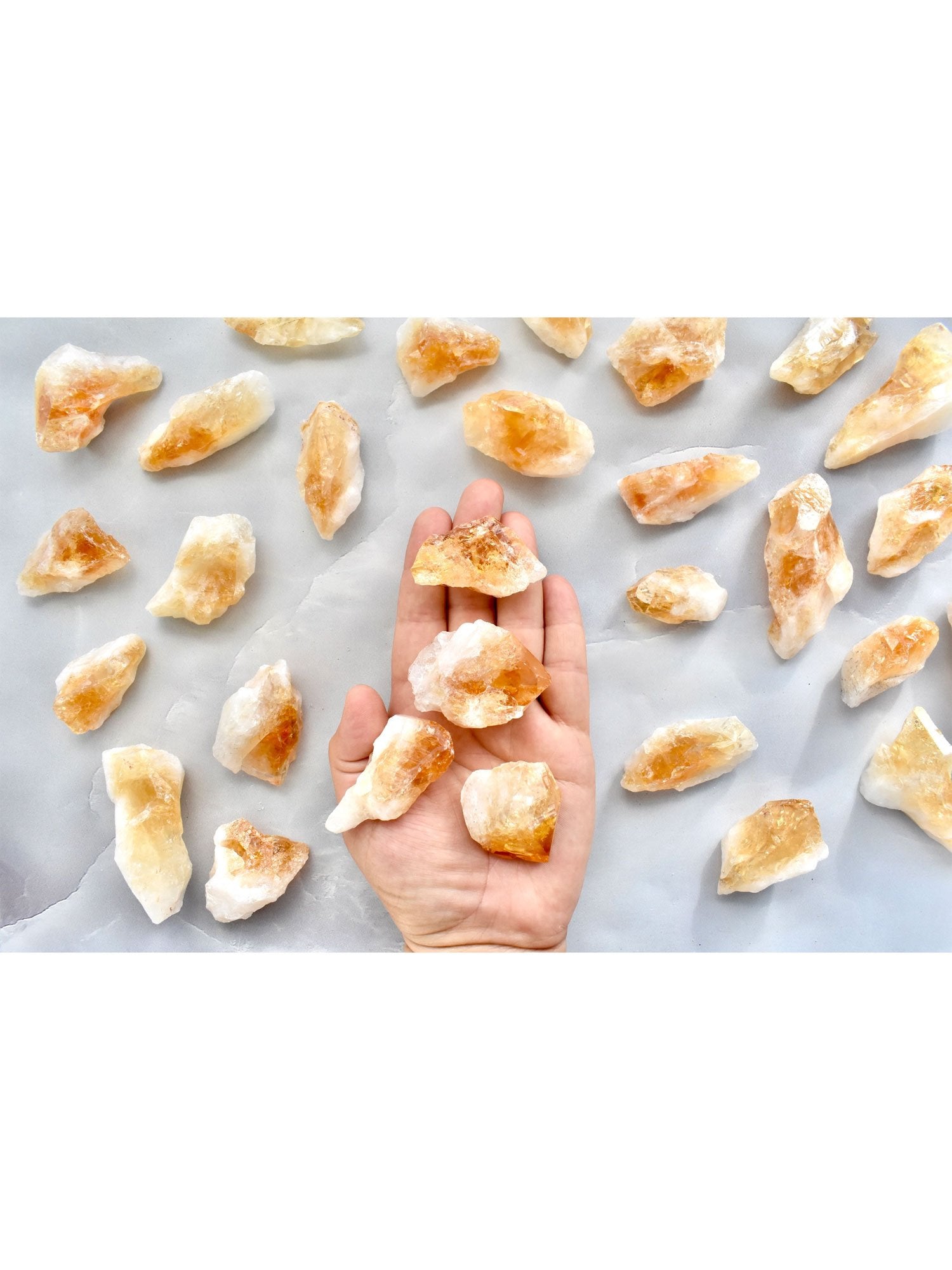 Open Heart Apothecary Raw Citrine Crystal Points Yellow Healing Reiki Mineral