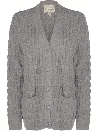 Chunky Button Up Knitted Cardigan