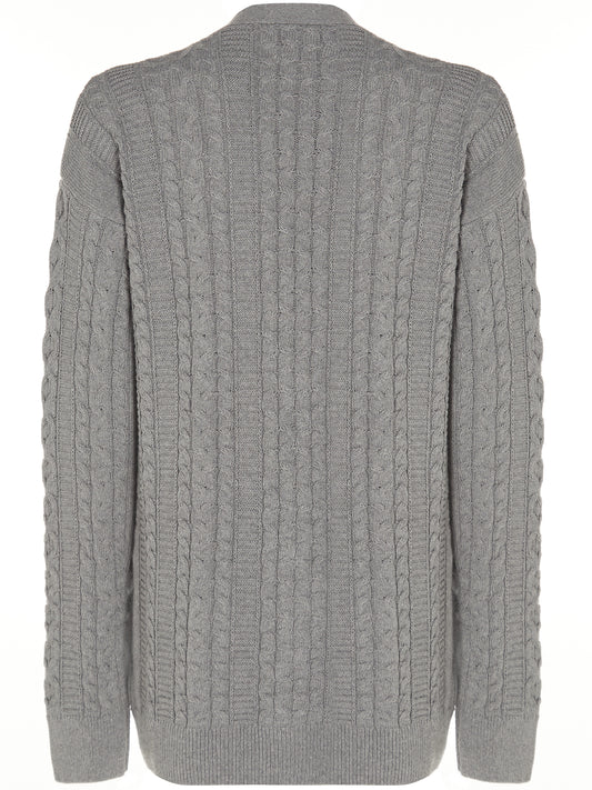 Grof gebreid vest met knopen  | Vegan Knitwear
