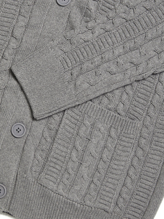 Grof gebreid vest met knopen  | Vegan Knitwear