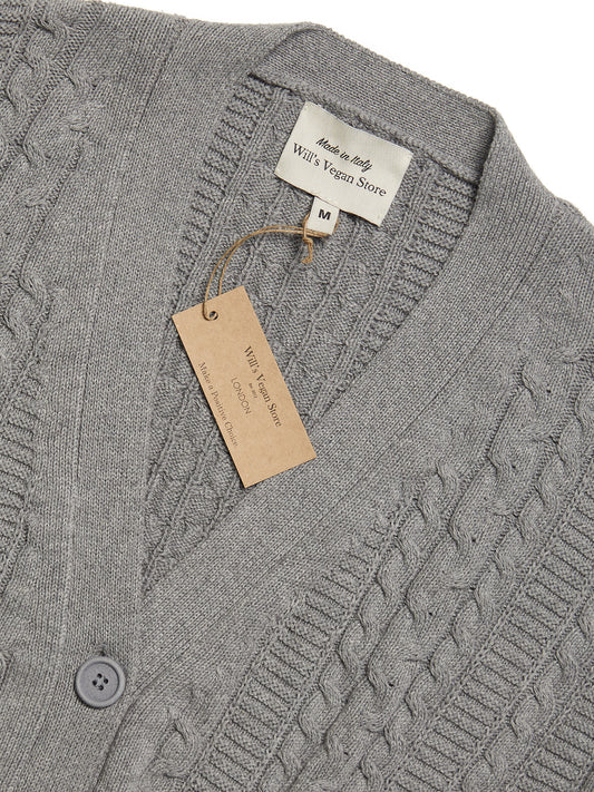 Grof gebreid vest met knopen  | Vegan Knitwear