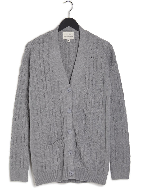 Grof gebreid vest met knopen  | Vegan Knitwear