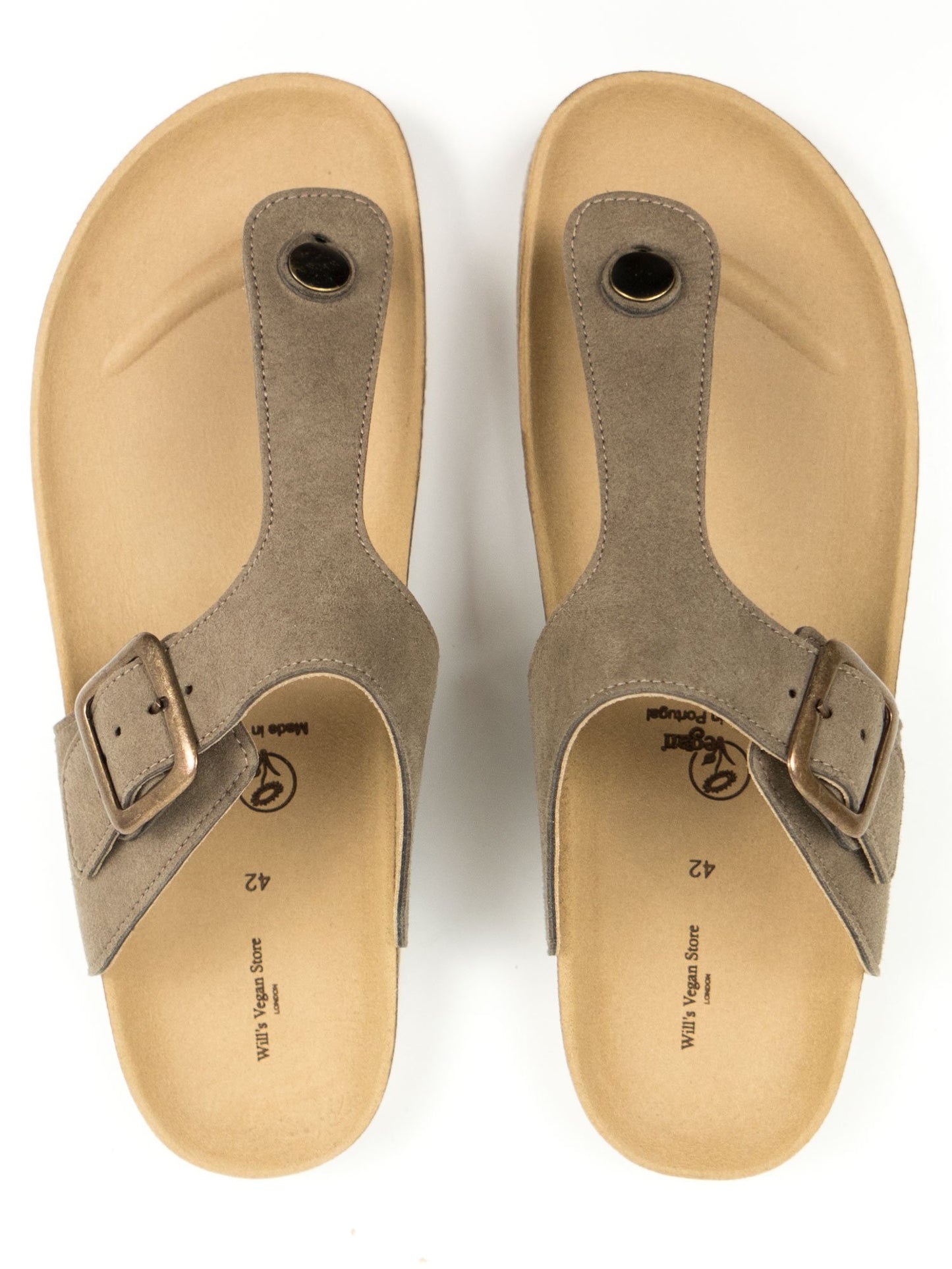Vegan Men's Toe Peg Footbed Sandals | Will's Vegan Store