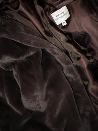 Manteau en fourrure végétalienne recyclée 