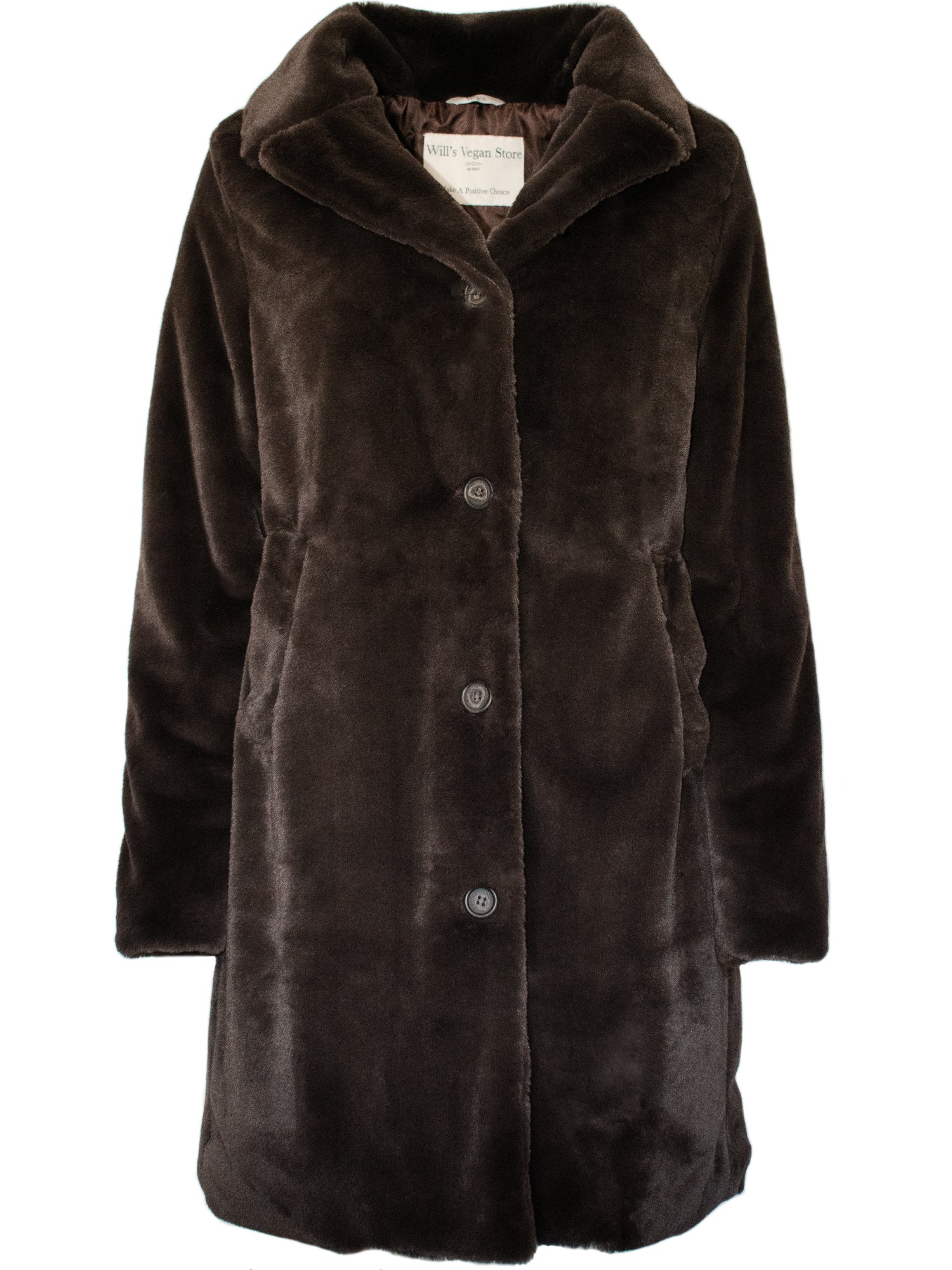 Manteau en fourrure végétalienne recyclée 