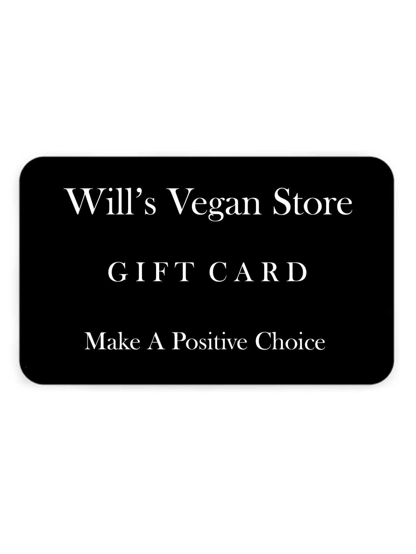 Will's Vegan Store Gift Card