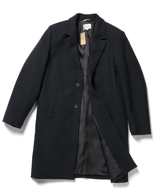 Gestructureerde veganistische wollen jas | Vegan Coats & Jackets