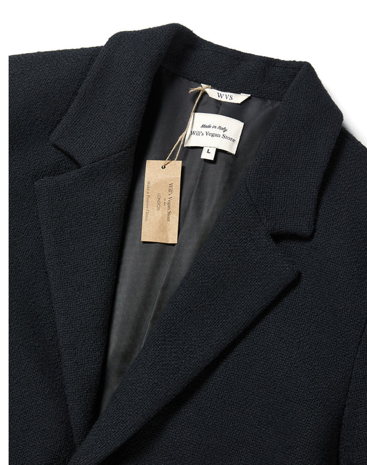 Gestructureerde veganistische wollen jas | Vegan Coats & Jackets