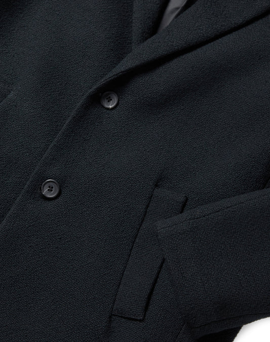 Gestructureerde veganistische wollen jas | Vegan Coats & Jackets