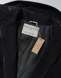 Jas met capuchon van veganistische wol