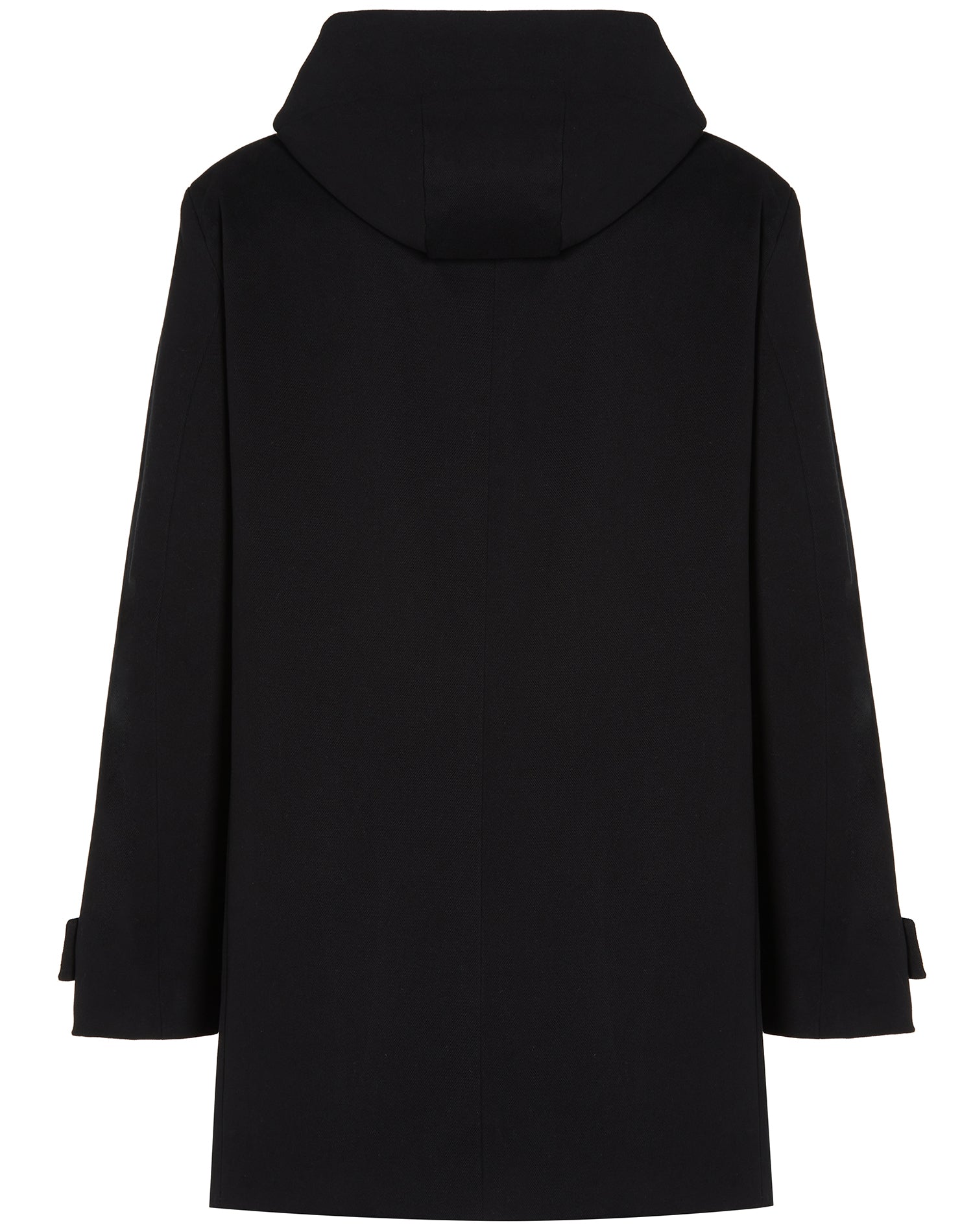 Jas met capuchon van veganistische wol