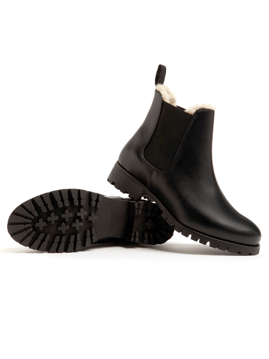 Luxe Insulated Deep Tread Chelsea Boots | Vegan Winter Boots