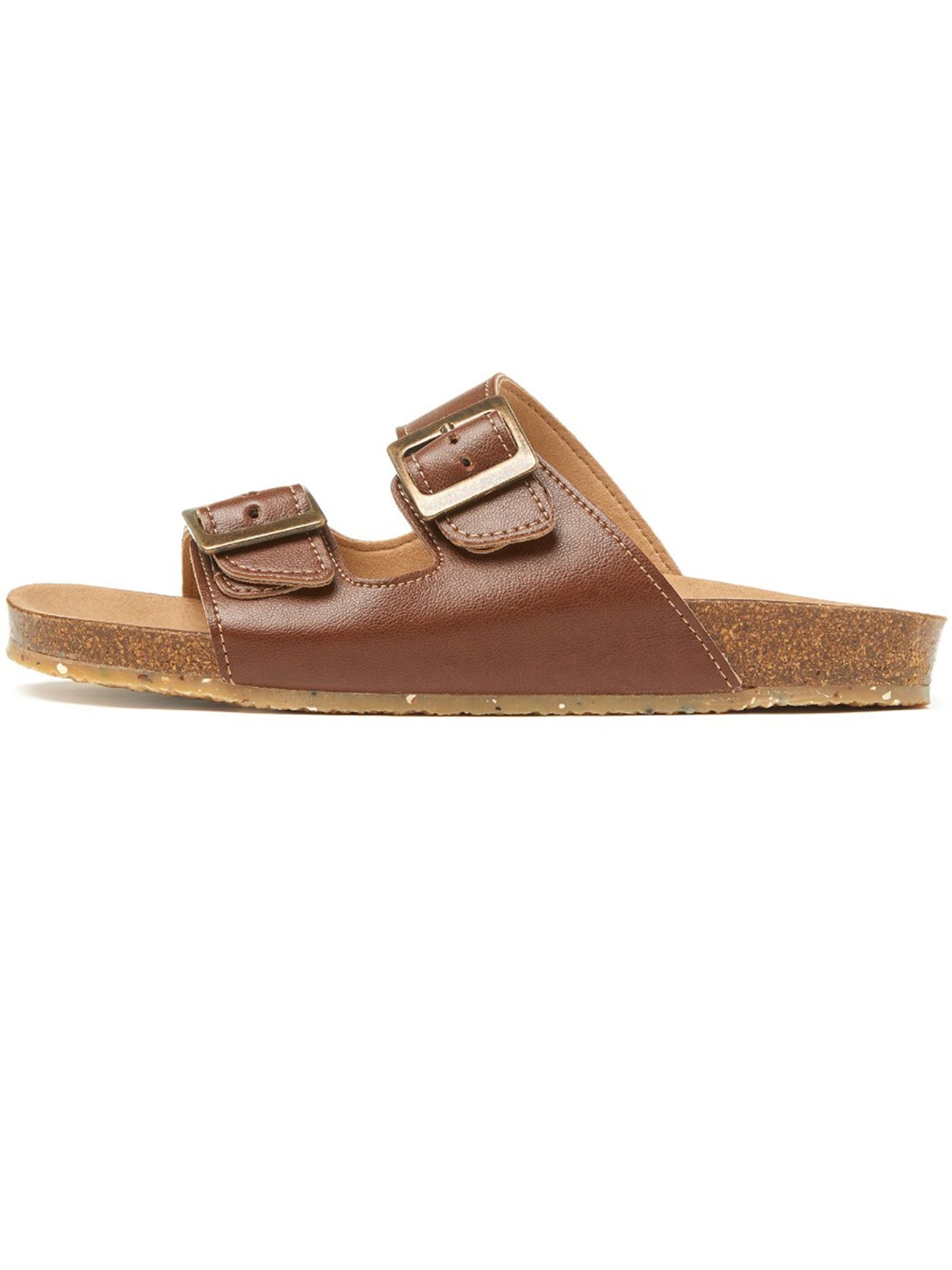 Vegan Men's Two Strap Footbed Sandals | Will's Vegan Store