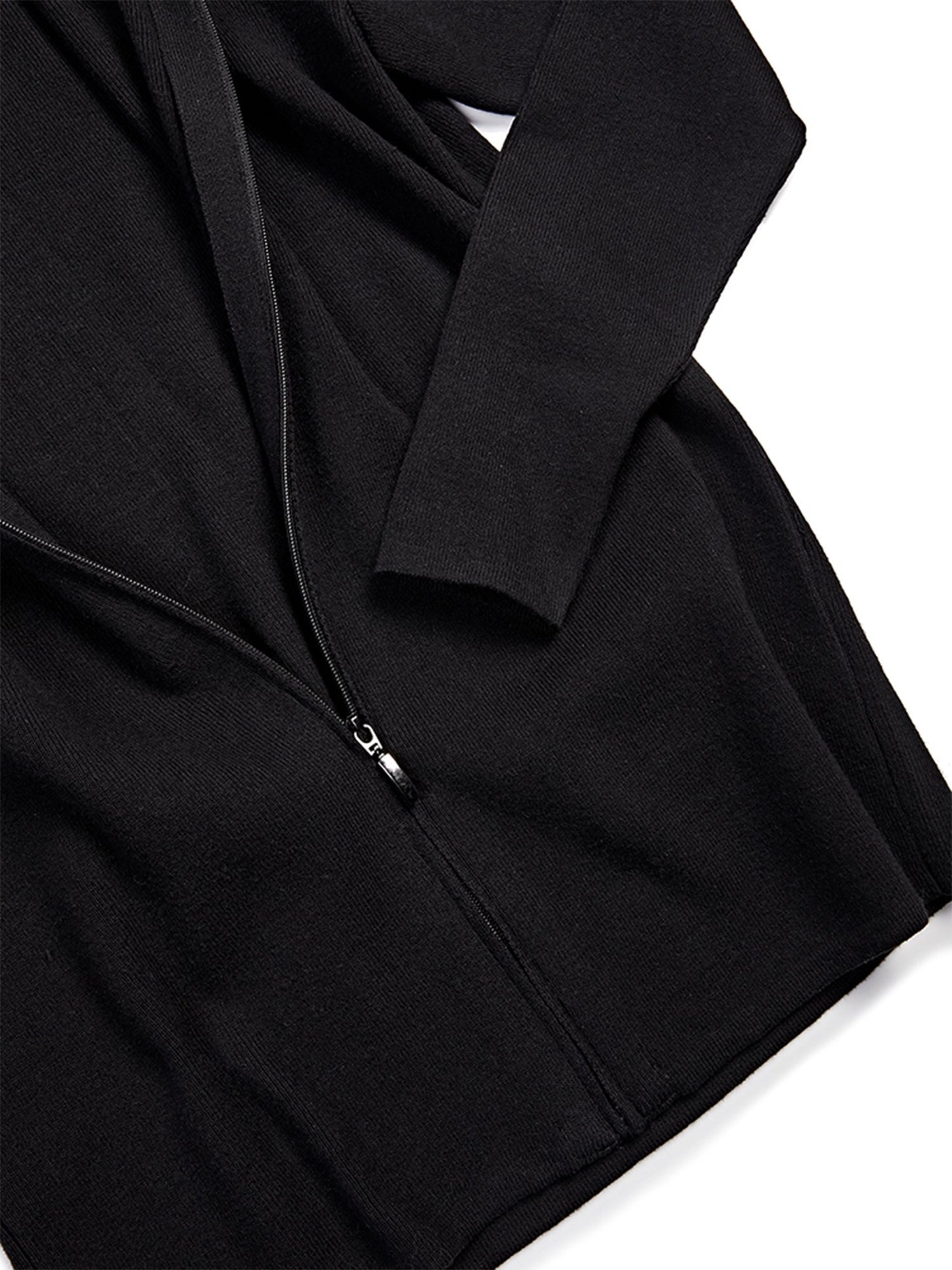 Vegan Men's Recycled Zip Up Knit Hoodie | Will's Vegan Store