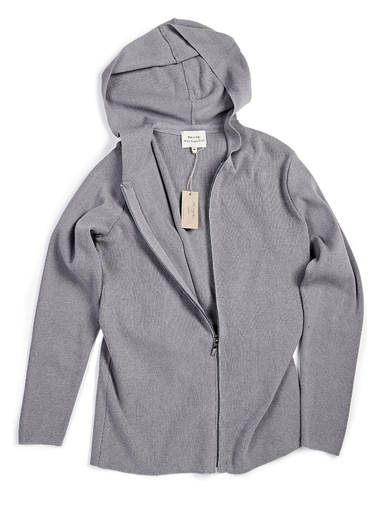 Vegan Men's Recycled Zip Up Knit Hoodie | Will's Vegan Store