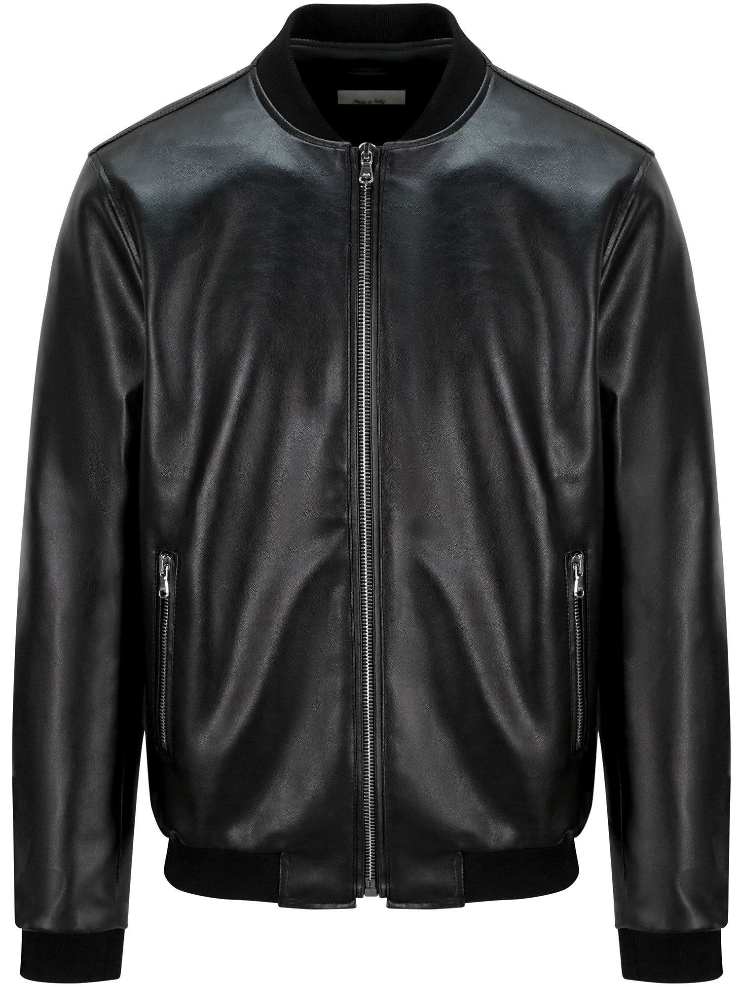 Men's vegan leather hot sale biker jacket