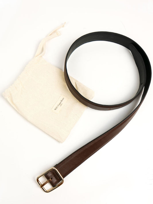 Geometrische riem van 3 cm  | Veganistische damesriemen