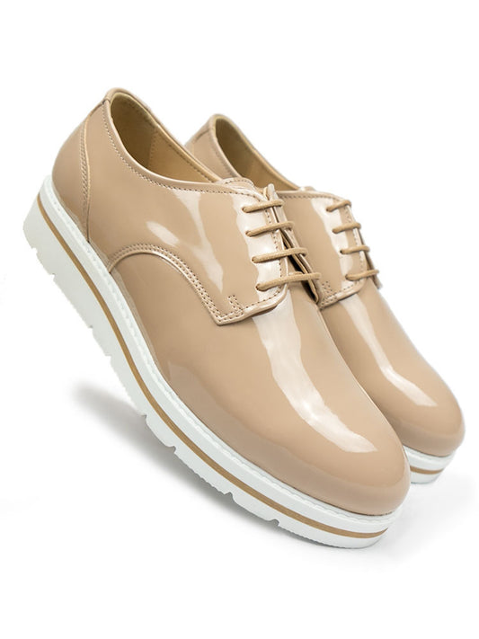 Platte veterschoenen  | Veganistische damesschoenen