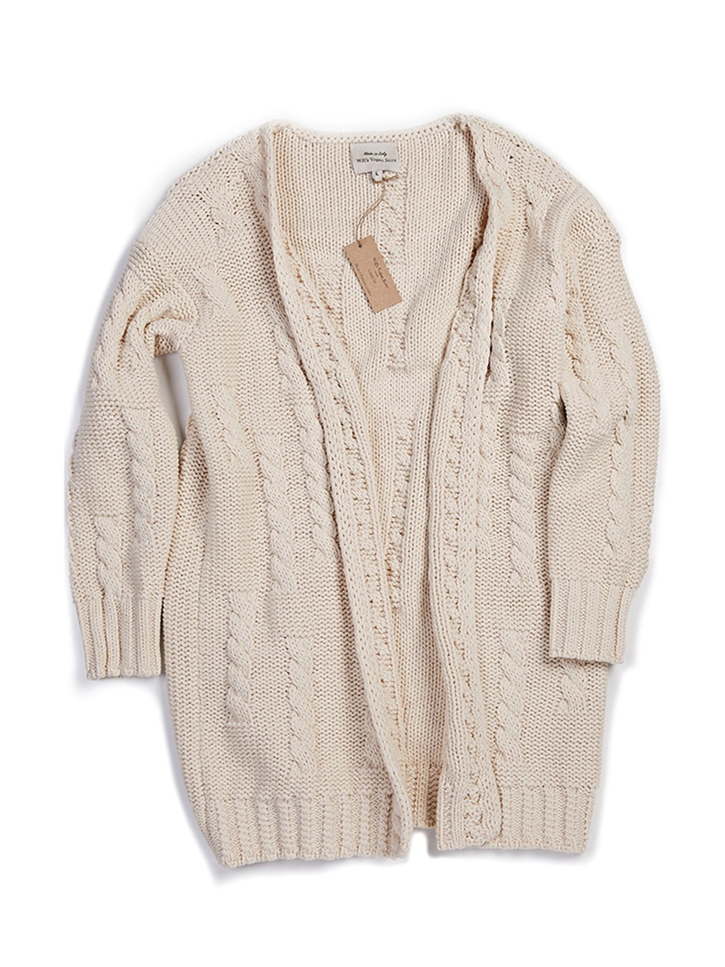 Vegan Women's Recycled Chunky Knit Cardigan | Will's Vegan Store