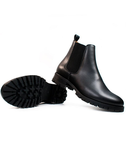 Wide Fit Luxe Deep Tread Chelsea Boots | Vegan Boots