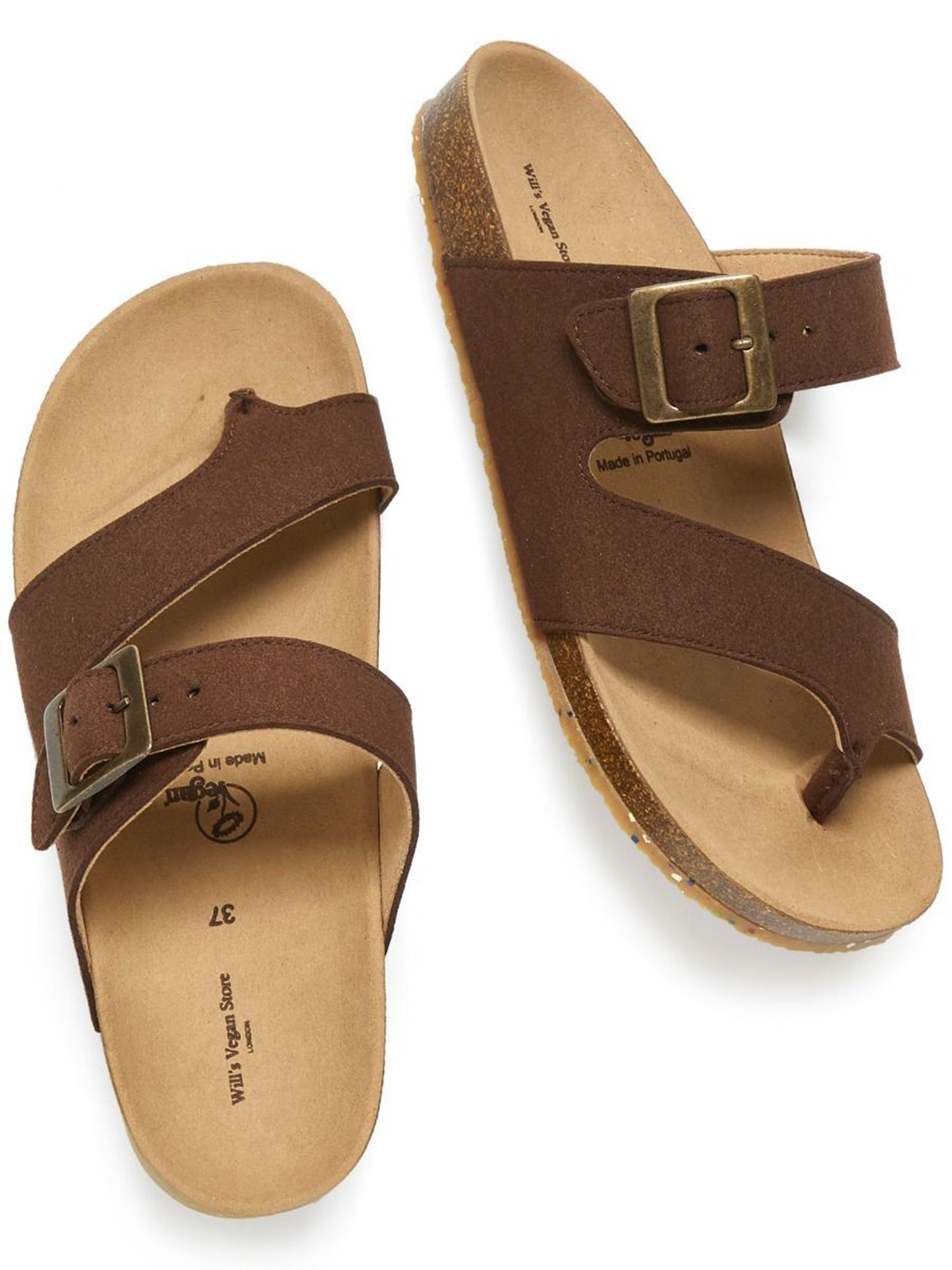 Vegan Women's Two Strap Toe Peg Sandals | Will's Vegan Store