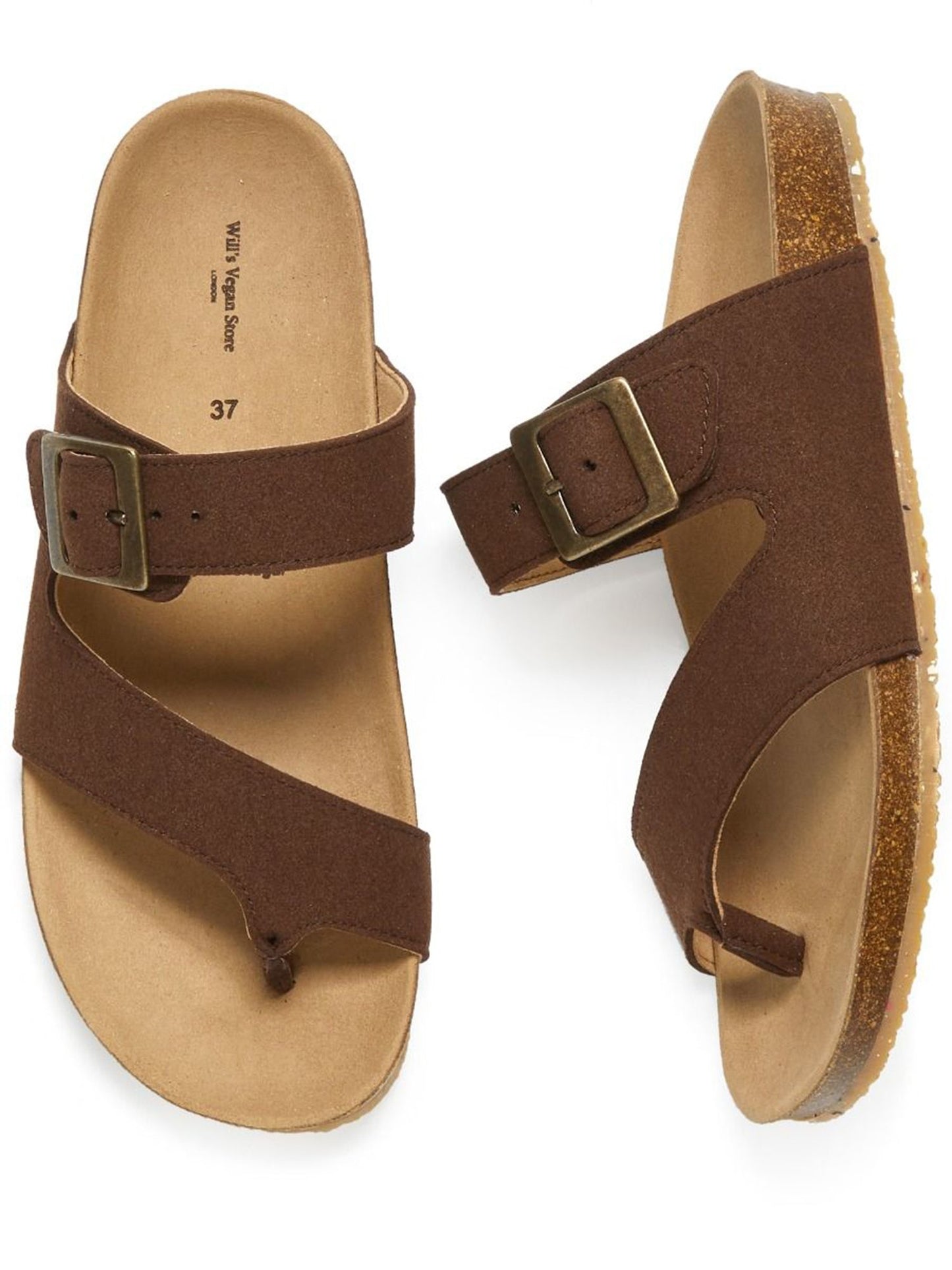 Vegan Women's Two Strap Toe Peg Sandals | Will's Vegan Store