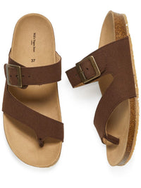 Vegan Women's Two Strap Toe Peg Sandals | Will's Vegan Store