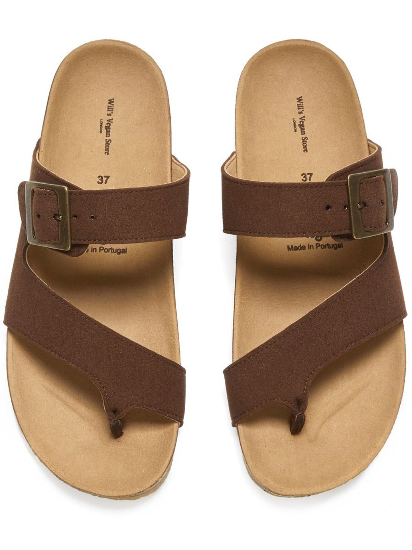 Vegan Women's Two Strap Toe Peg Sandals | Will's Vegan Store